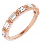 14K Rose 1/2 CTW Diamond Anniversary Band - 123020609P