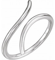 14K White Bypass Ring - 51630101P