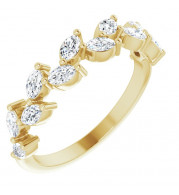 14K Yellow 5/8 CTW Diamond Anniversary Band - 123859601P
