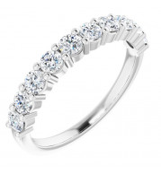 14K White 3/4 CTW Diamond Anniversary Band - 12287760036P