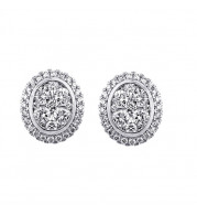 Gems One 14Kt White Gold Diamond (5/8Ctw) Earring - ER33383-4WC