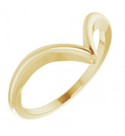 14K Yellow V Ring - 65181270000P