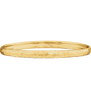 14K Yellow 5.1 mm Hammered Bangle 7 1/2 Bracelet - 860871000P