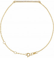 14K Yellow .07 CTW Diamond Bar 6 1/2-71/2 Bracelet - BRC7716006P