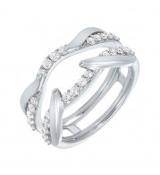Gems One 14Kt White Gold Diamond(1/2Ctw) Ring - WB6101IR-4WC
