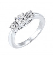 Gems One 14Kt White Gold Diamond (1Ctw) Ring - RG10784-4WF