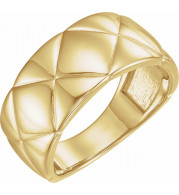 14K Yellow Quilted Ring - 51685601P