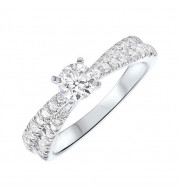 Gems One 14Kt White Gold Diamond(1Ctw) Ring - RG68790-4WC