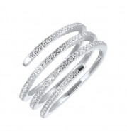 Gems One 14Kt White Gold Diamond (1/4Ctw) Ring - RG11817-4WSC