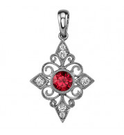 Stanton Color 14k Gold Ruby Pendant