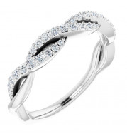 14K White 1/4 CTW Diamond Anniversary Band - 652012100P