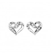 Gems One Silver Diamond (1/50 Ctw) Earring - FE1133-SSD