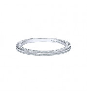 Gabriel & Co. 14k White Gold Stackable Ladies' Ring