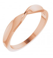 14K Rose 3 mm Stackable Twist Ring - 51734103P