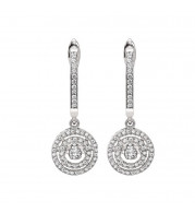 Gems One 14KT White Gold & Diamond Rhythm Of Love Fashion Earrings  - 1/2 ctw - ROL2004-4WC
