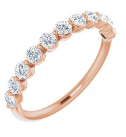 14K Rose 5/8 CTW Diamond Anniversary Band - 123418610P