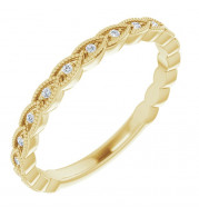 14K Yellow .08 CTW Diamond Anniversary Band - 123085601P