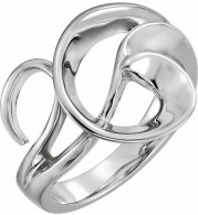 14K White Freeform Ring - 542023152P