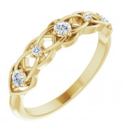 14K Yellow 1/5 CTW Diamond Stackable Ring - 124162601P