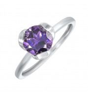 Gems One Silver Amethyst (1 1/4 Ctw) Ring - RG11820-SSNM