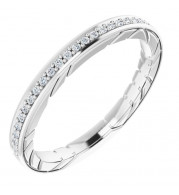 14K White 1/8 CTW Diamond Anniversary Band - 1224626000P