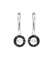 Gems One 14KT White Gold & Diamond Rhythm Of Love Fashion Earrings  - 1/5 ctw - ROL1026-4WCBK