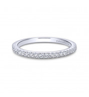 Gabriel & Co. 14k White Gold Contemporary Anniversary Wedding Band - WB6419W44JJ