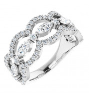 Platinum 1 1/3 CTW Diamond Anniversary Band - 123870603P