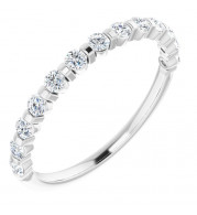 14K White 3/8 CTW Diamond Anniversary Band - 1236756021P