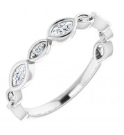 14K White 3/8 CTW Diamond Anniversary Band - 1236336021P