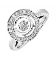 Gems One 10KT White Gold & Diamonds Stunning Fashion Ring - 1/4 ctw - ROL1176-1WD