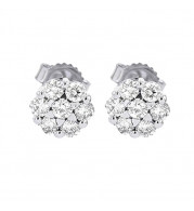 Gems One 14Kt White Gold Diamond (1Ctw) Earring - ER29582-4WH