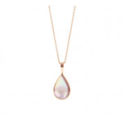 Kabana 14k Rose Gold Mother of Pearl Inlay Pendant