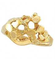 10K Yellow Nugget Ring - 51566266P
