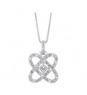 Gems One Silver Diamond (1/4Ctw) Pendant - PD10454-SSF