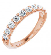 14K Rose 3/4 CTW Diamond Anniversary Band - 123041610P