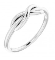 14K White Infinity-Style Ring - 51749101P