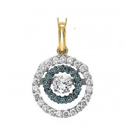 Gems One 14KT Yellow Gold & Diamond Rhythm Of Love Neckwear Pendant  - 3/8 ctw - ROL1013-4YCBL
