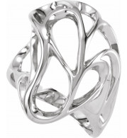 14K White Metal Fashion Ring - 530719766P