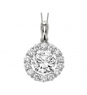 Gems One 14KT White Gold & Diamond Rhythm Of Love Neckwear Pendant  - 1/2 ctw - ROL1244-4WC