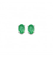 Gems One 14Kt White Gold Emerald (7/8 Ctw) Earring - EEO54-4W