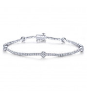 Gabriel & Co. 14k White Gold Lusso Diamond Tennis Bracelet - TB4228W45JJ