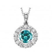 Gems One 14KT White Gold & Diamond Rhythm Of Love Neckwear Pendant  - 3/4 ctw - ROL1042-4WCBL
