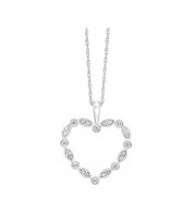 Gems One 14Kt White Gold Diamond (1/8Ctw) Pendant - PD33046-4WD