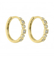 Gems One 14Kt Yellow Gold Diamond (1/8Ctw) Earring - FE2084-4YD
