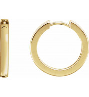 14K Yellow 18 mm Hinged Hoop Earrings - 20172136038P