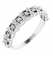 14K White 3/8 CTW Diamond Anniversary Band - 124104600P