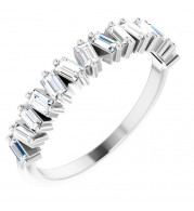 14K White 1/2 CTW Diamond Anniversary Band - 123573600P