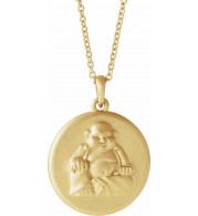 14K Yellow Buddha 16-18 Necklace - 86851601P