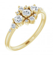 14K Yellow 1/2 CTW Diamond Stackable Ring - 124049605P